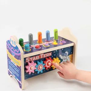 لعبة تعليمية للأطفال, مطرقة خشبية للأطفال مزودة بمطرقة حيوانات لطيفة للأطفال  Educational Toy for Kids, Wooden Hammer for Kids with Cute Animal Hammer for Kids