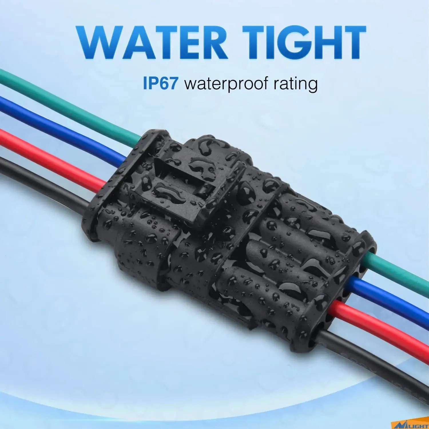 10Pack 4Pin Way Electrical Wire Connector 16AWG Male Female Plug