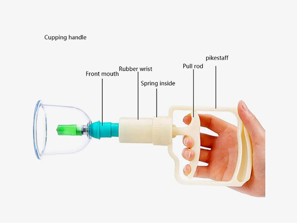 12 Pieces Cupping Therapy Set - Vaccuum Massage Cups