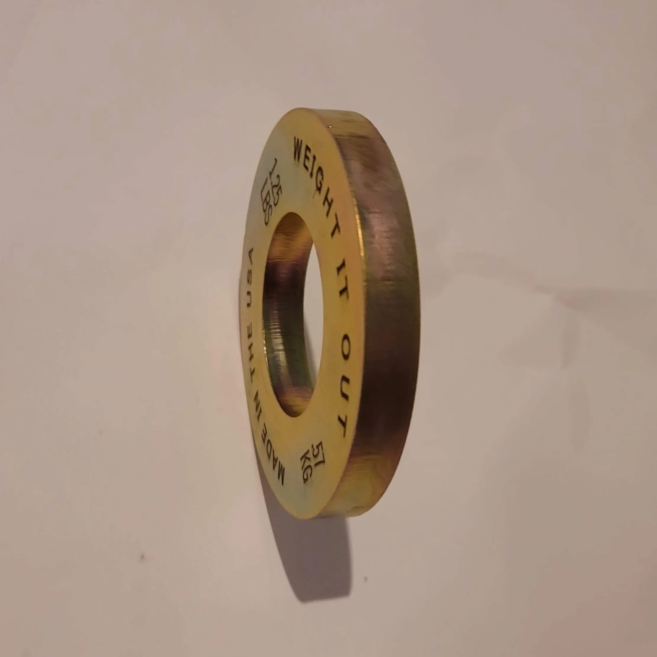 1.25 Pound Weight Plate Pair "GOLDEN GRAMS"