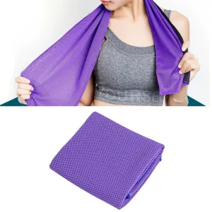 2-Pack Enduring Ice Towels | Microfiber Fabric 30x100CM | Ideal for Gym & Sports | Blue