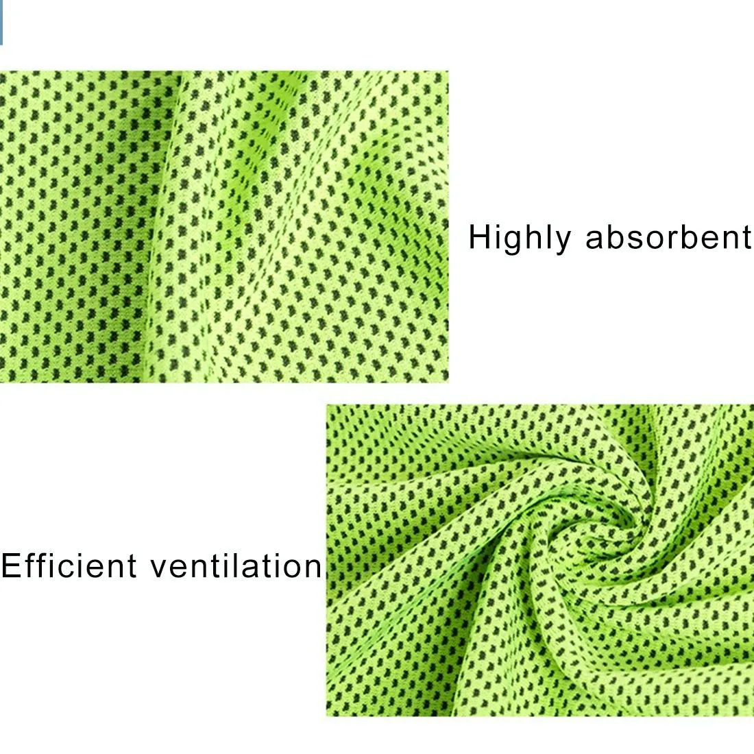 2-Pack Enduring Ice Towels | Microfiber Fabric 30x100CM | Ideal for Gym & Sports | Blue