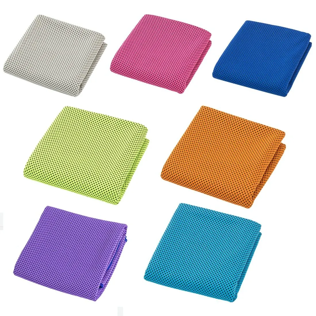 2-Pack Enduring Ice Towels | Microfiber Fabric 30x100CM | Ideal for Gym & Sports | Blue