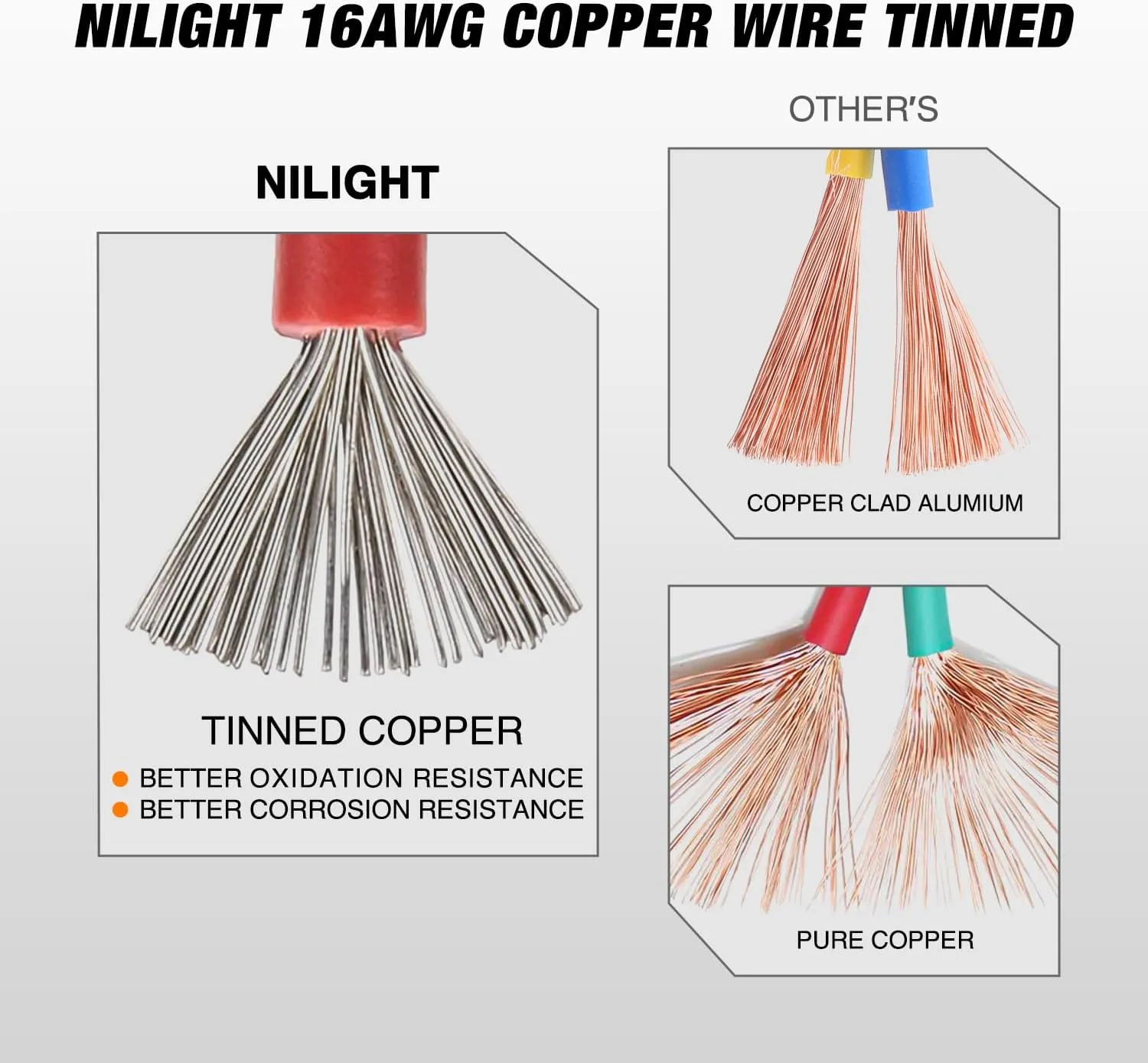 2 Pin DT Connectors 16AWG 6 Kits Male and Female Electrical Connector Waterproof Plug and Play w/Heat Shrink Butt Terminals