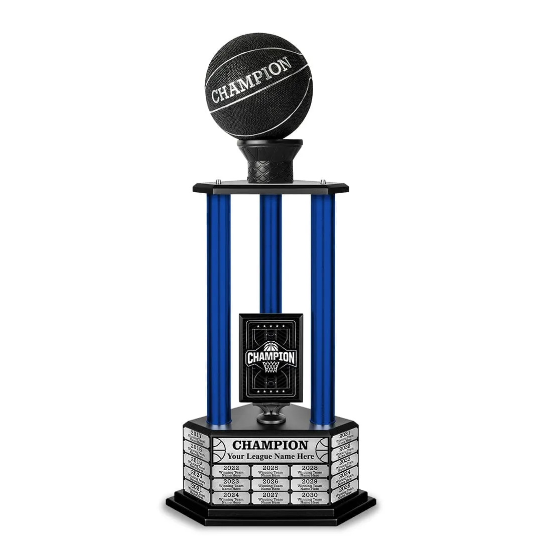 26-36” Black Basketball Trophy