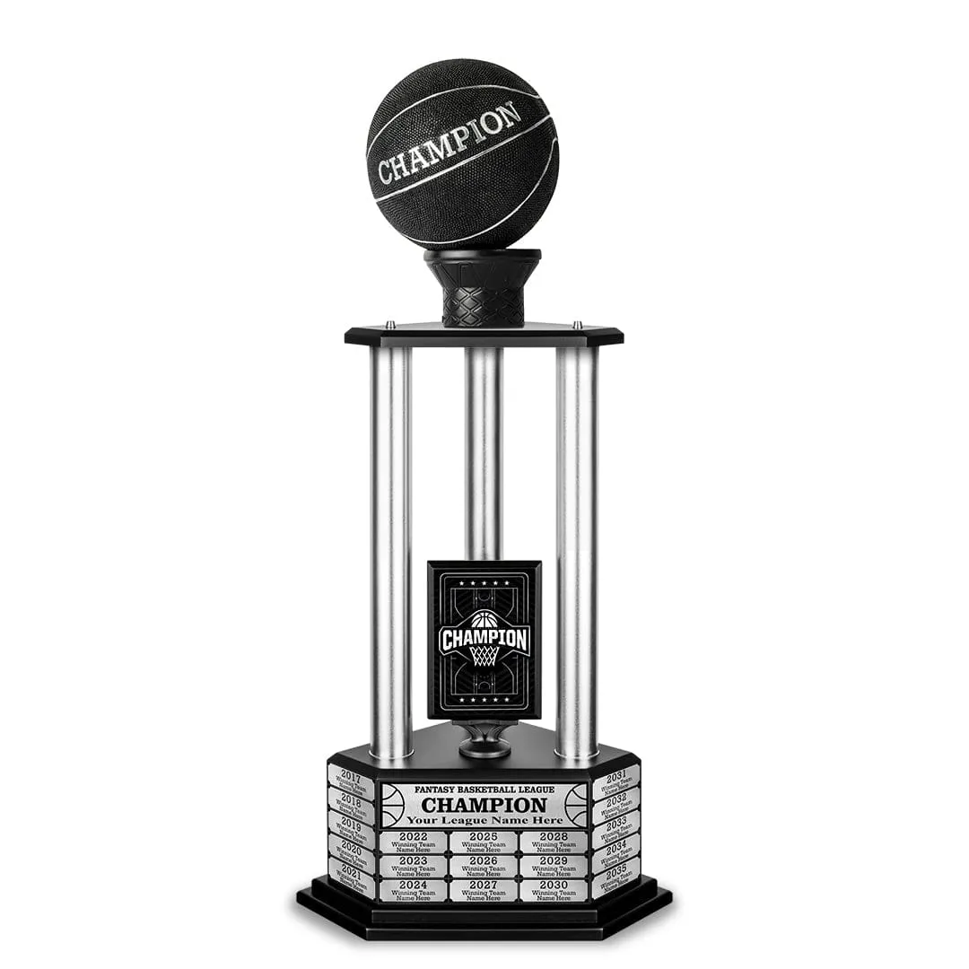 26-36” Black Basketball Trophy