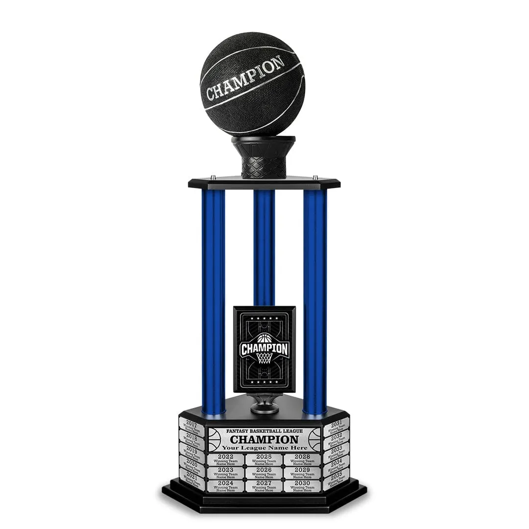 26-36” Black Basketball Trophy