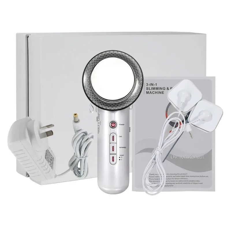 3 in 1 EMS InFrared Ultrasonic Face Body Slimming Massager Fat Burner Machine SC-100