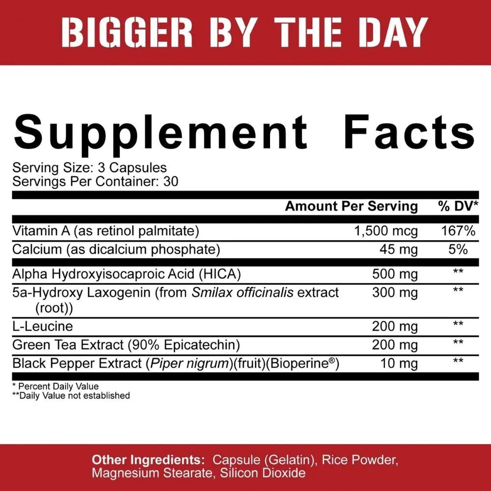 5% Nutrition Bigger By The Day 90 Capsules