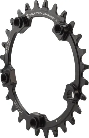 94 BCD Chainring - 5 Bolt Wolf Tooth Components, Black