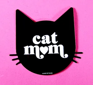 A SHOP OF THINGS CAT MOM STICKER
