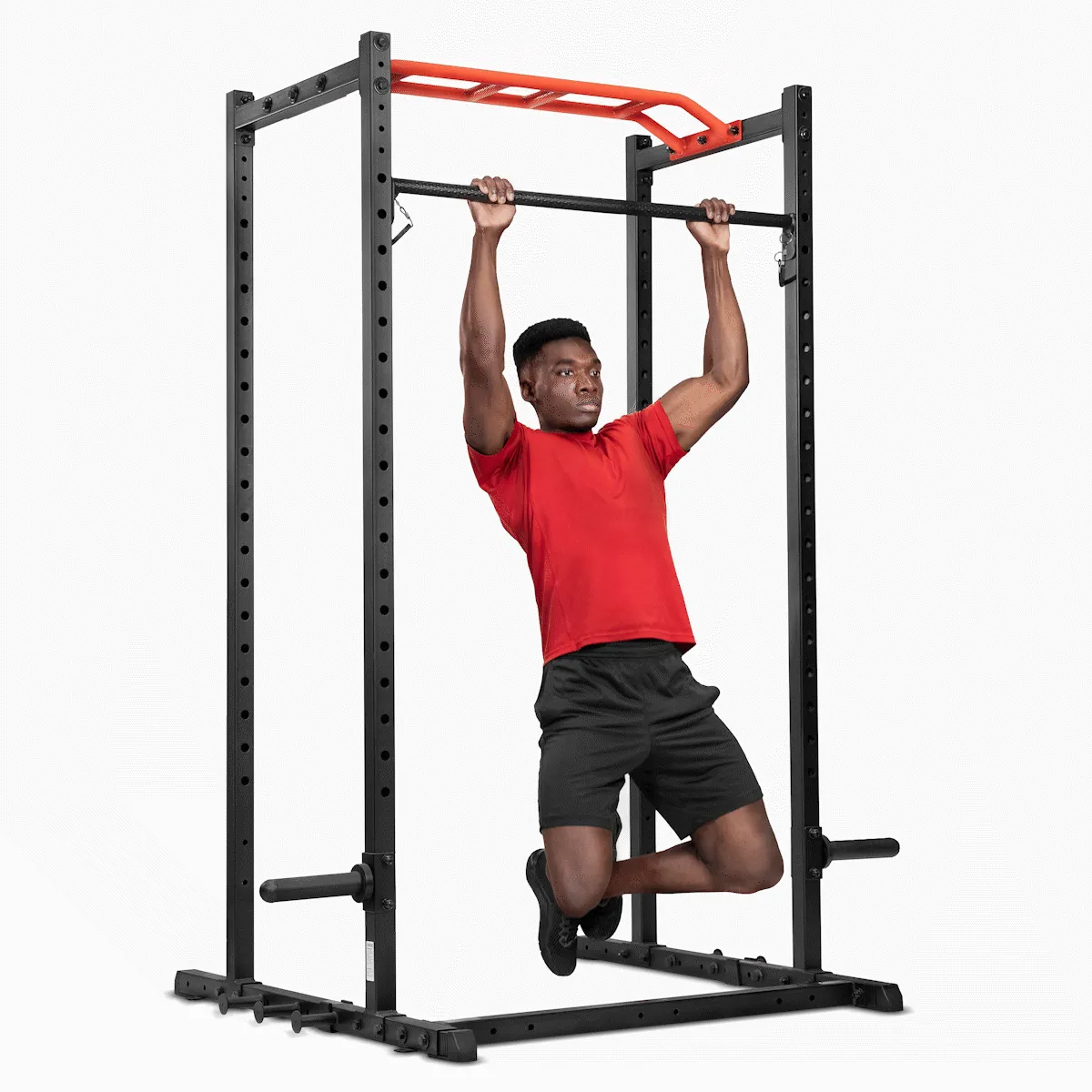 Adjustable Pull Up Bar Attachment for Power Racks and Cages