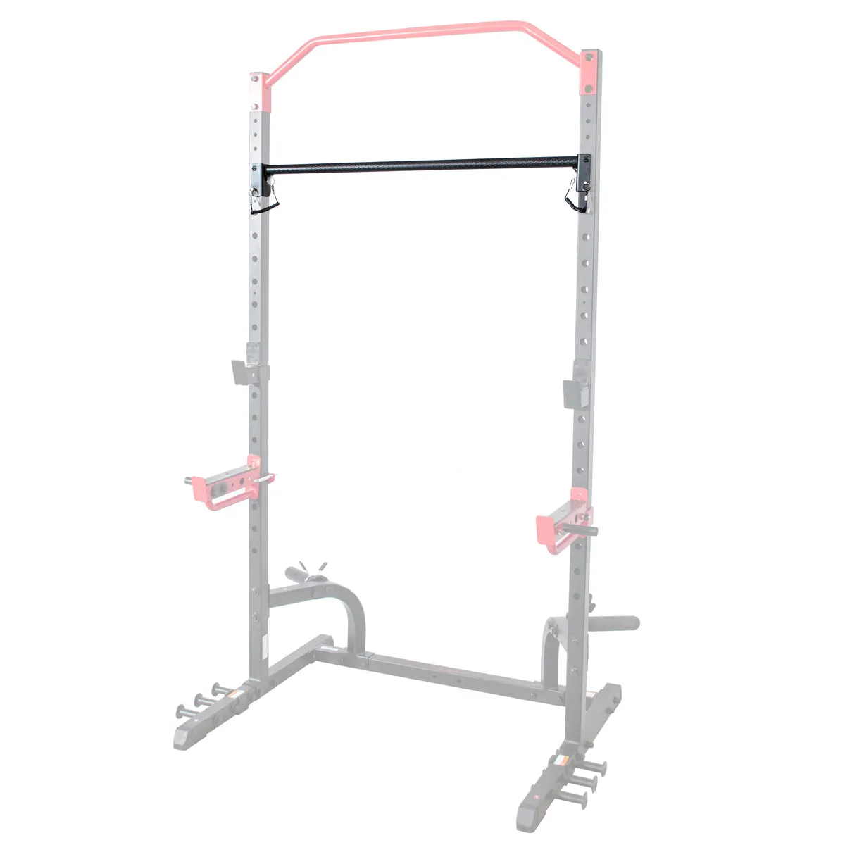 Adjustable Pull Up Bar Attachment for Power Racks and Cages