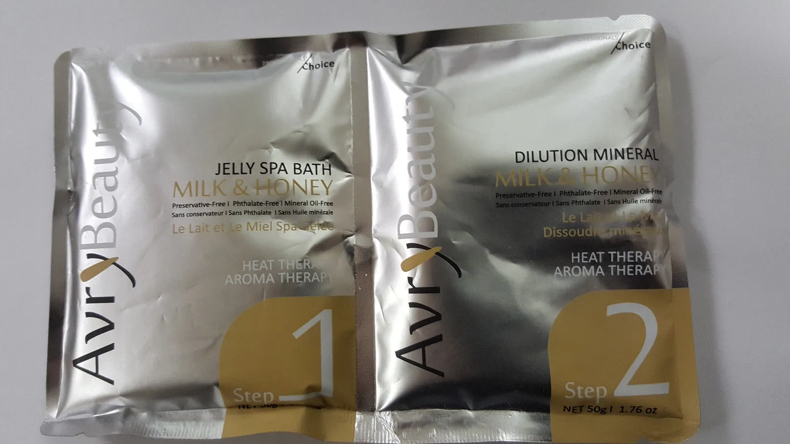 Avry Beauty Jelly Spa Bath, Milk & Honey, 1.76oz KK