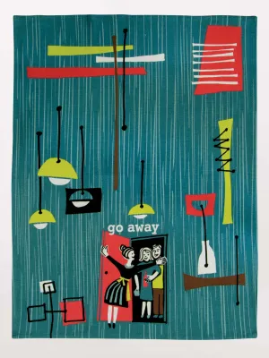 BlueQ Printed Dish Towel - Go Away