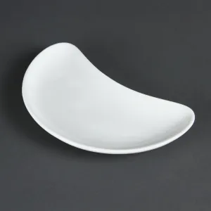 C231 Olympia Whiteware Crescent Salad Plates 200mm (Pack of 12)
