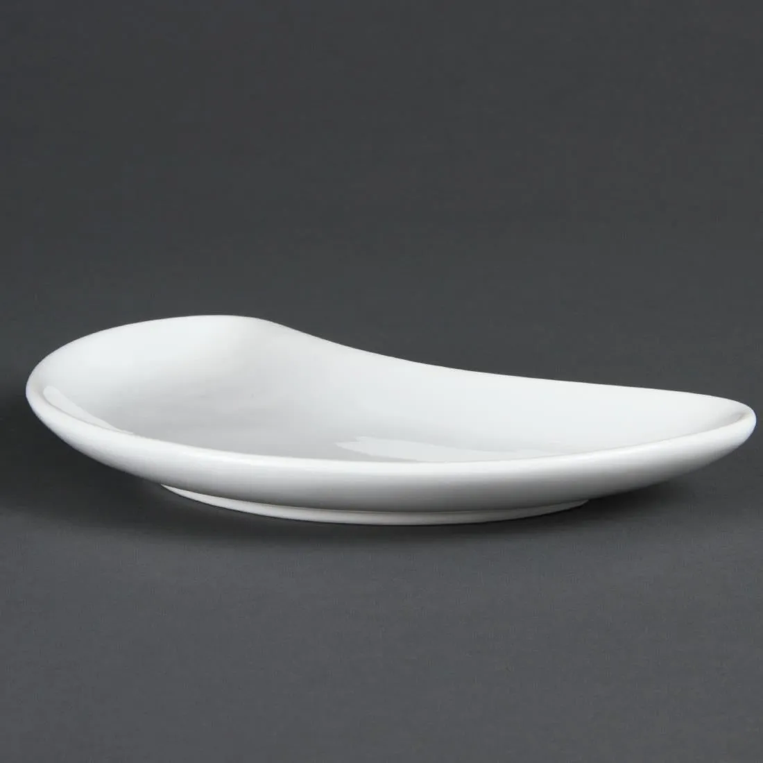 C231 Olympia Whiteware Crescent Salad Plates 200mm (Pack of 12)