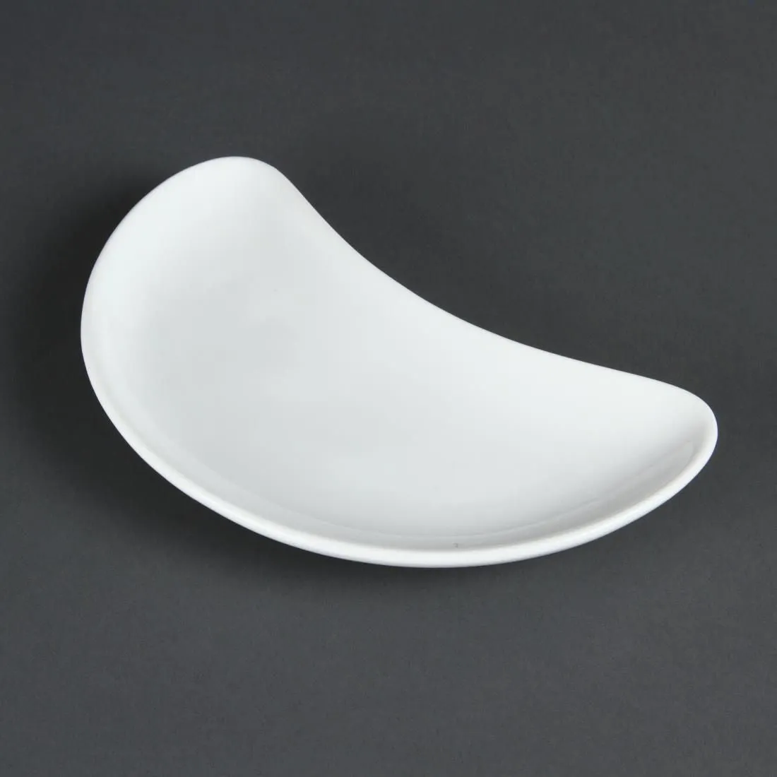 C231 Olympia Whiteware Crescent Salad Plates 200mm (Pack of 12)