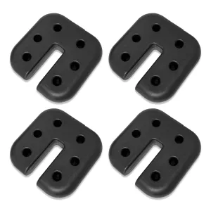 Canopy Weight Plates 4-Set for Pop up Canopy, Tent, Gazebo, Umbrellas, Tent Weights for Legs, 20 lbs, Black