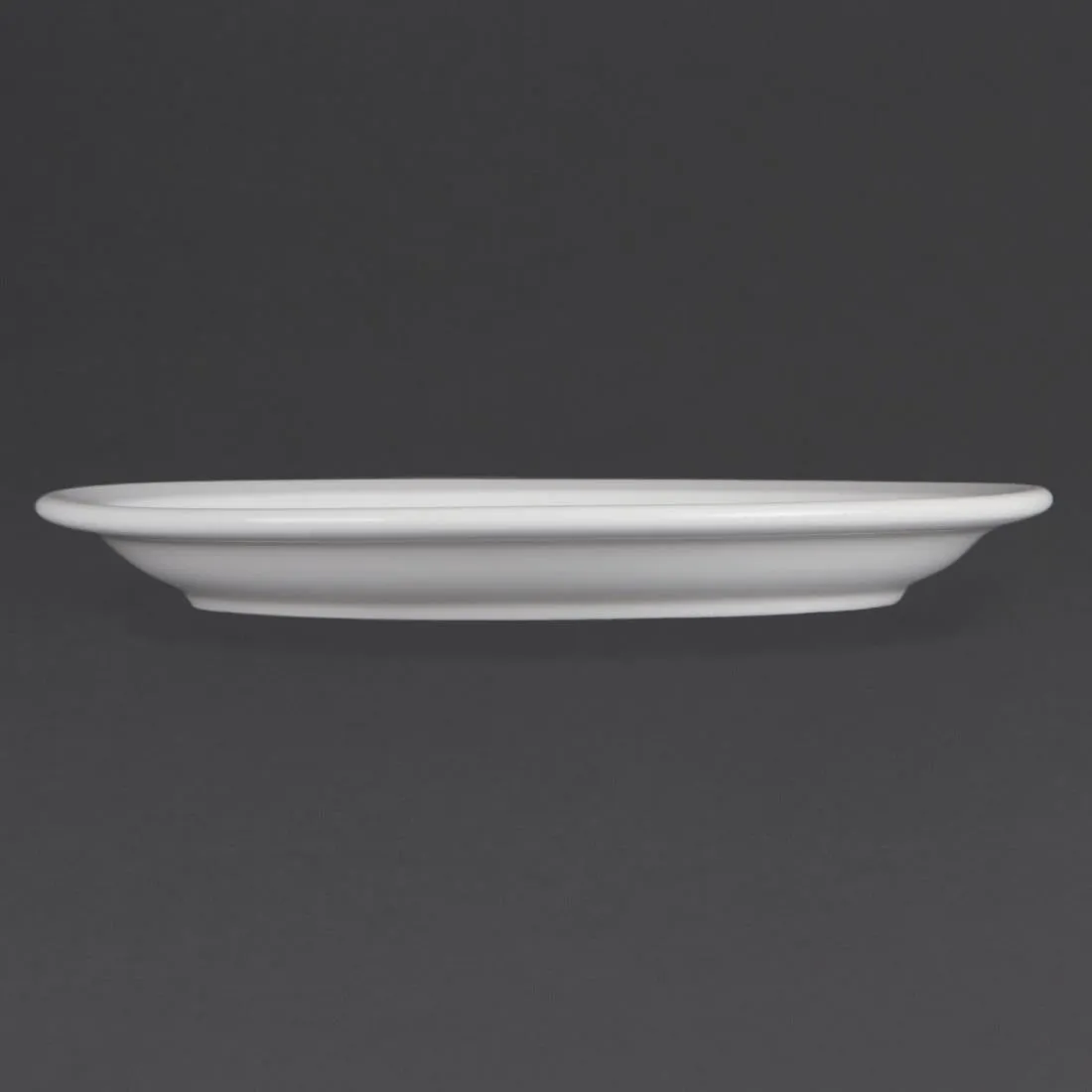 CB489 Olympia Whiteware Narrow Rimmed Plates 230mm (Pack of 12)