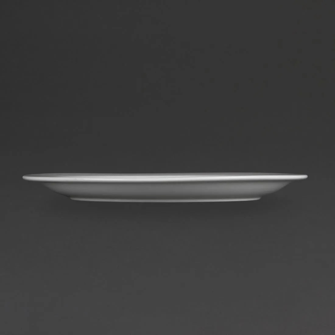 CB491 Olympia Whiteware Narrow Rimmed Plates 280mm (Pack of 6)