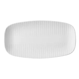 Churchill Era Grey Chef's Oblong Plates 350x187mm (Pack of 6) - HY910