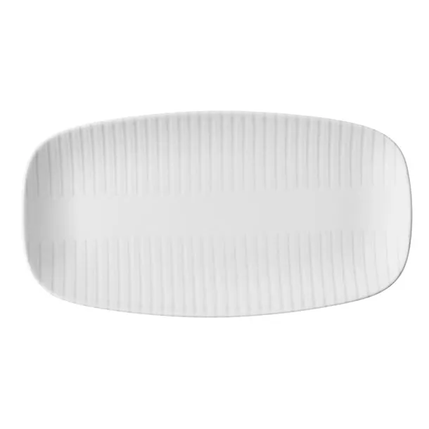 Churchill Era Grey Chef's Oblong Plates 350x187mm (Pack of 6) - HY910