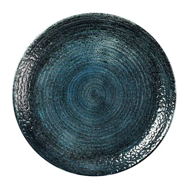 Churchill Homespun Chroma Blue Coupe Plate 288mm (Pack of 12) - DX083