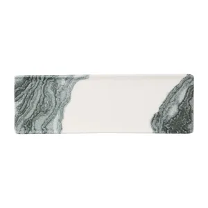 Churchill Tide Black Oblong Plates 330 x 110mm (Pack of 6)
