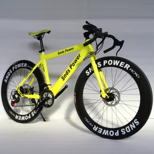 Colorful Road Bike Mountain Bikes 26-inch Steel 21-speed Bicycles Dual Disc Brakes Variable Speed Road Bikes Racing Bicycle