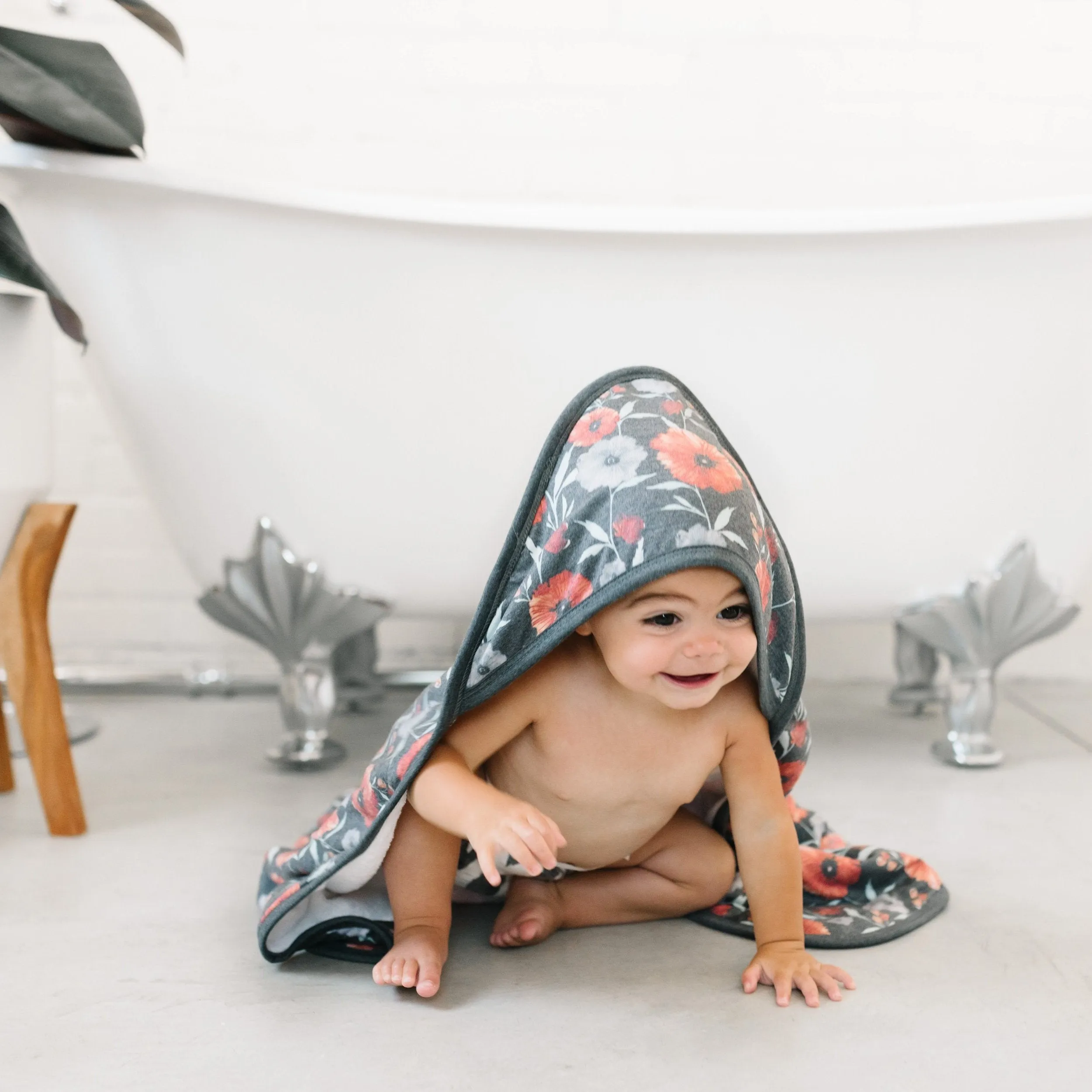 Copper Pearl Premium Knit Hooded Towel | Poppy