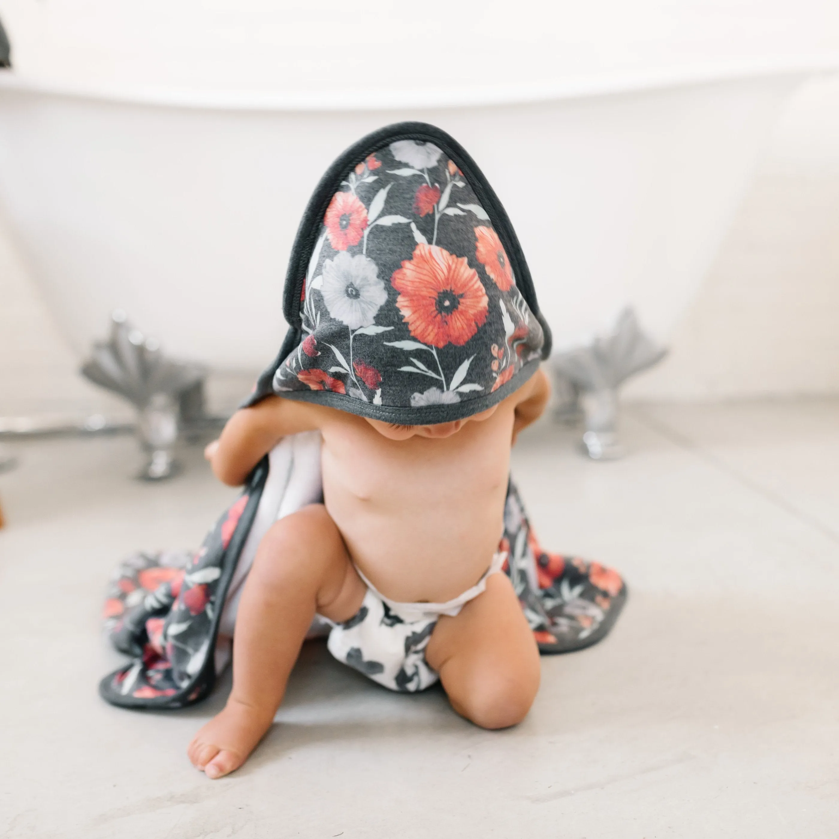 Copper Pearl Premium Knit Hooded Towel | Poppy