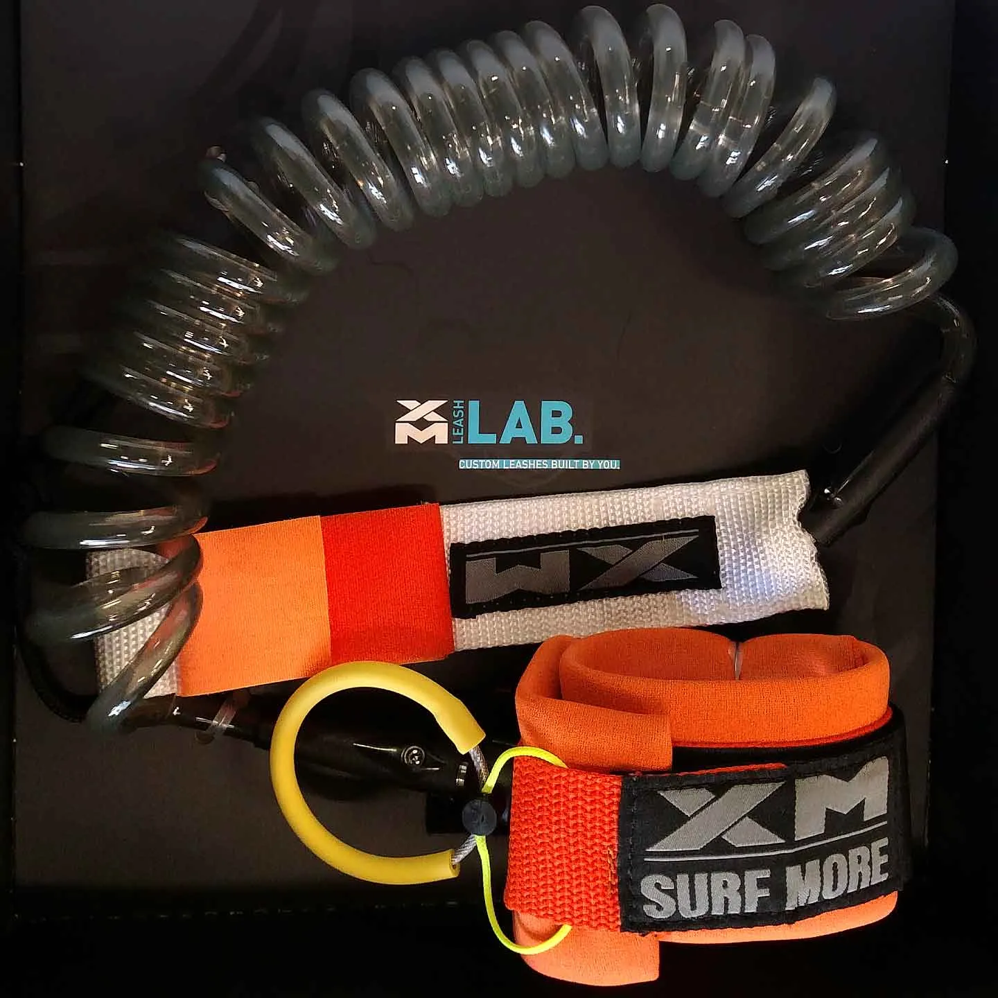 CUSTOM XM STAND-UP PADDLE (SUP) LEASH / POWER-CLIP / COIL