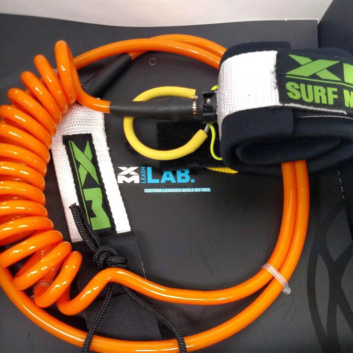 CUSTOM XM STAND-UP PADDLE (SUP) LEASH / POWER-CLIP / COIL