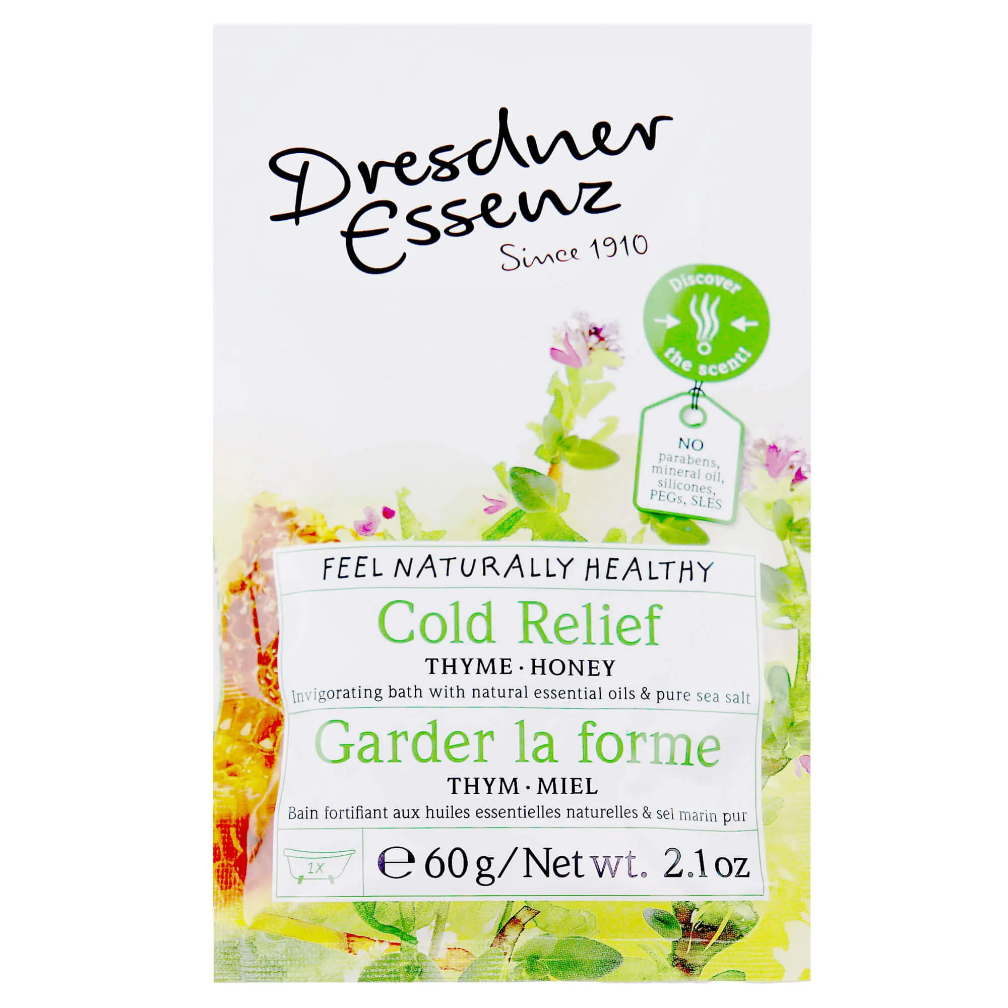 Dresdner Essenz Cold Relief Thyme Honey Bath Salts