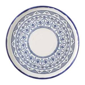 Dudson Harvest Moresque Walled Plates Blue 254mm (Pack of 6)