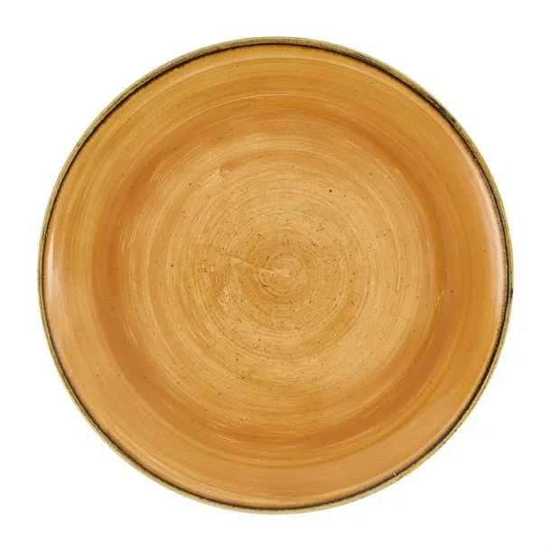 DX773 Churchill Stonecast Tangerine Coupe Plate 260mm (Pack of 12)