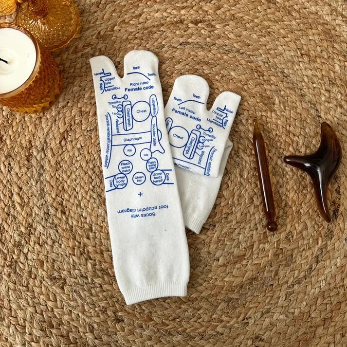 Hot saleReflexology Chart Socks