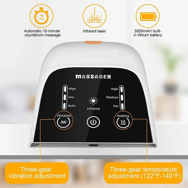 Infrared Heat & Vibration Knee Massager for Pain Relief and Injury Recovery