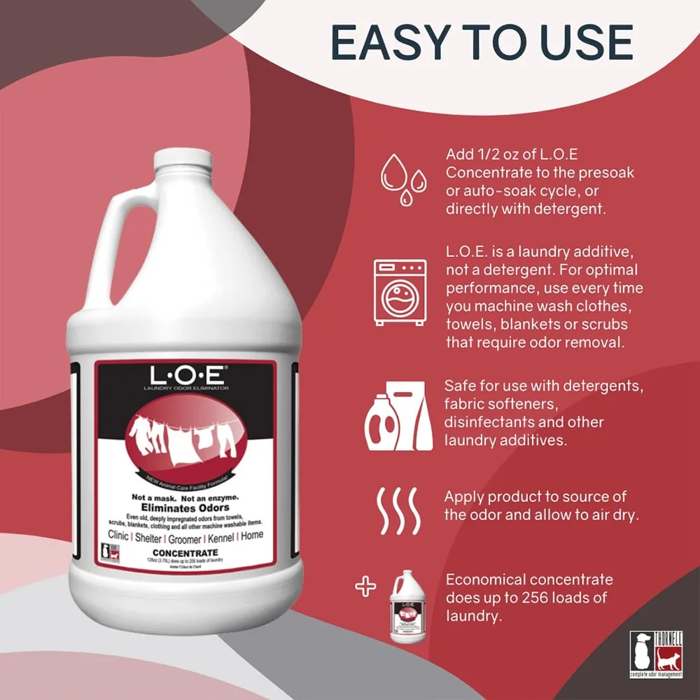 L.O.E. Laundry Odor Eliminator, Concentrate