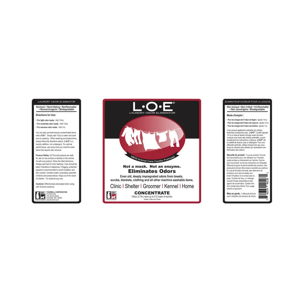 L.O.E. Laundry Odor Eliminator, Concentrate