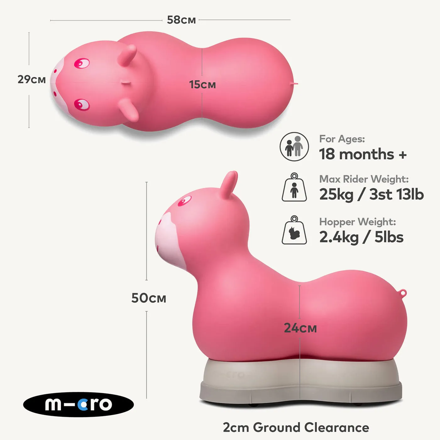 Micro Scooters Air Hopper - Pink