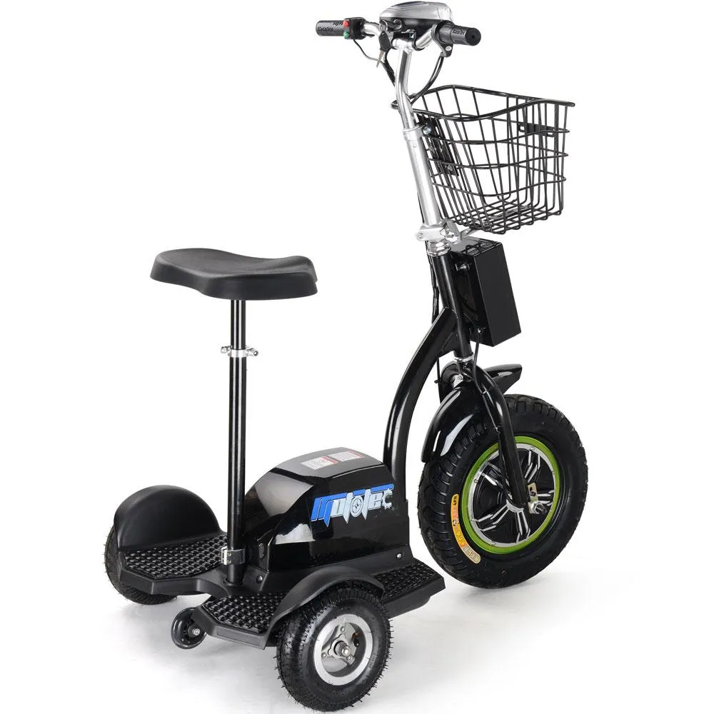 MotoTec 48V/12Ah 500W 3-Wheel Electric Scooter