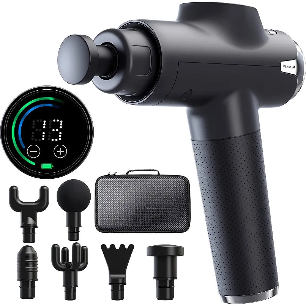 Muscle massage gun Fusion Black Pro, black