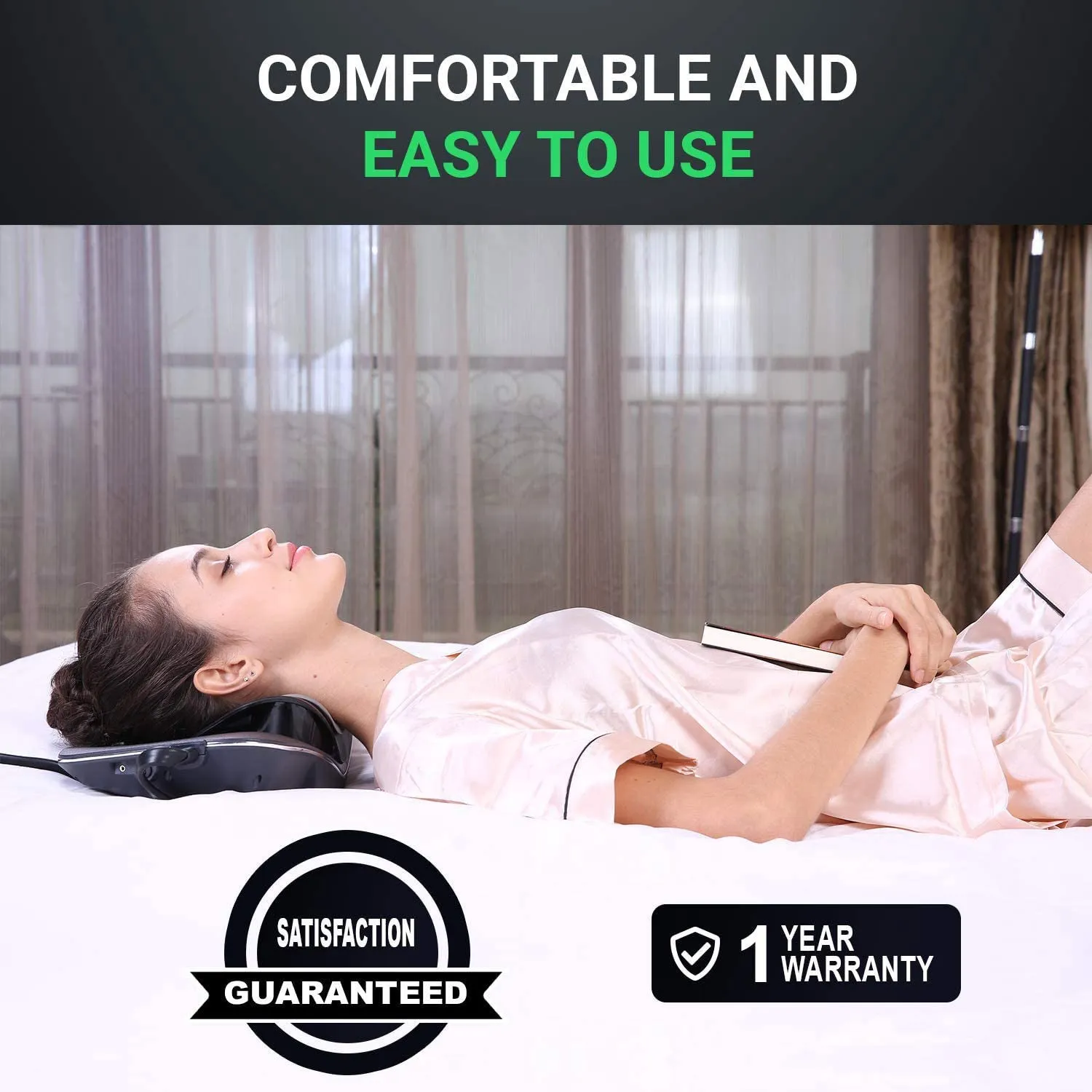 Neck Traction with Heat Therapy and Electrotherapy by Dynamic Wedge Cervical