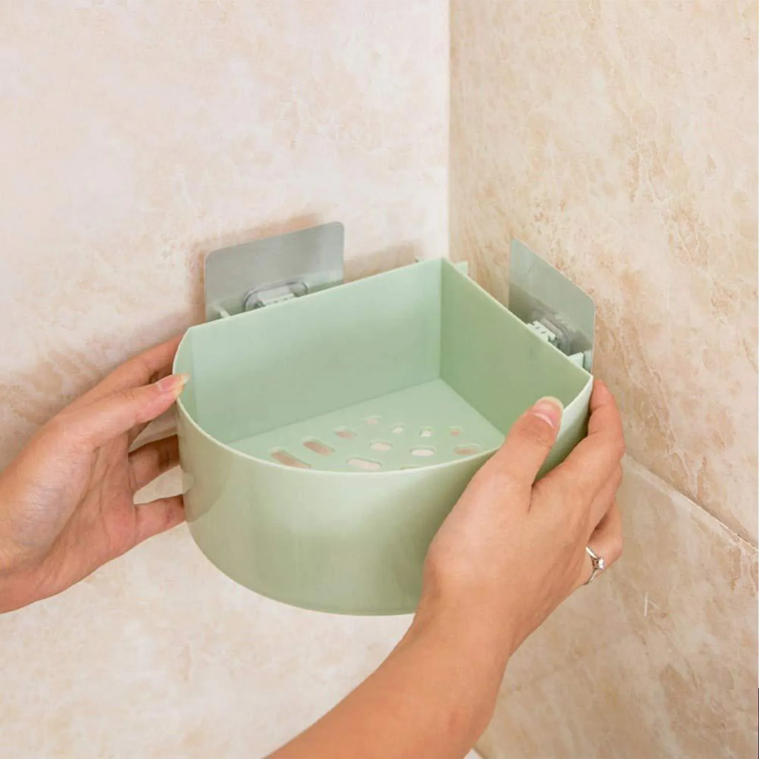 Plastic Multipurpose Kitchen Bathroom Shelf Wall Holder Storage Rack (Loose Pack)