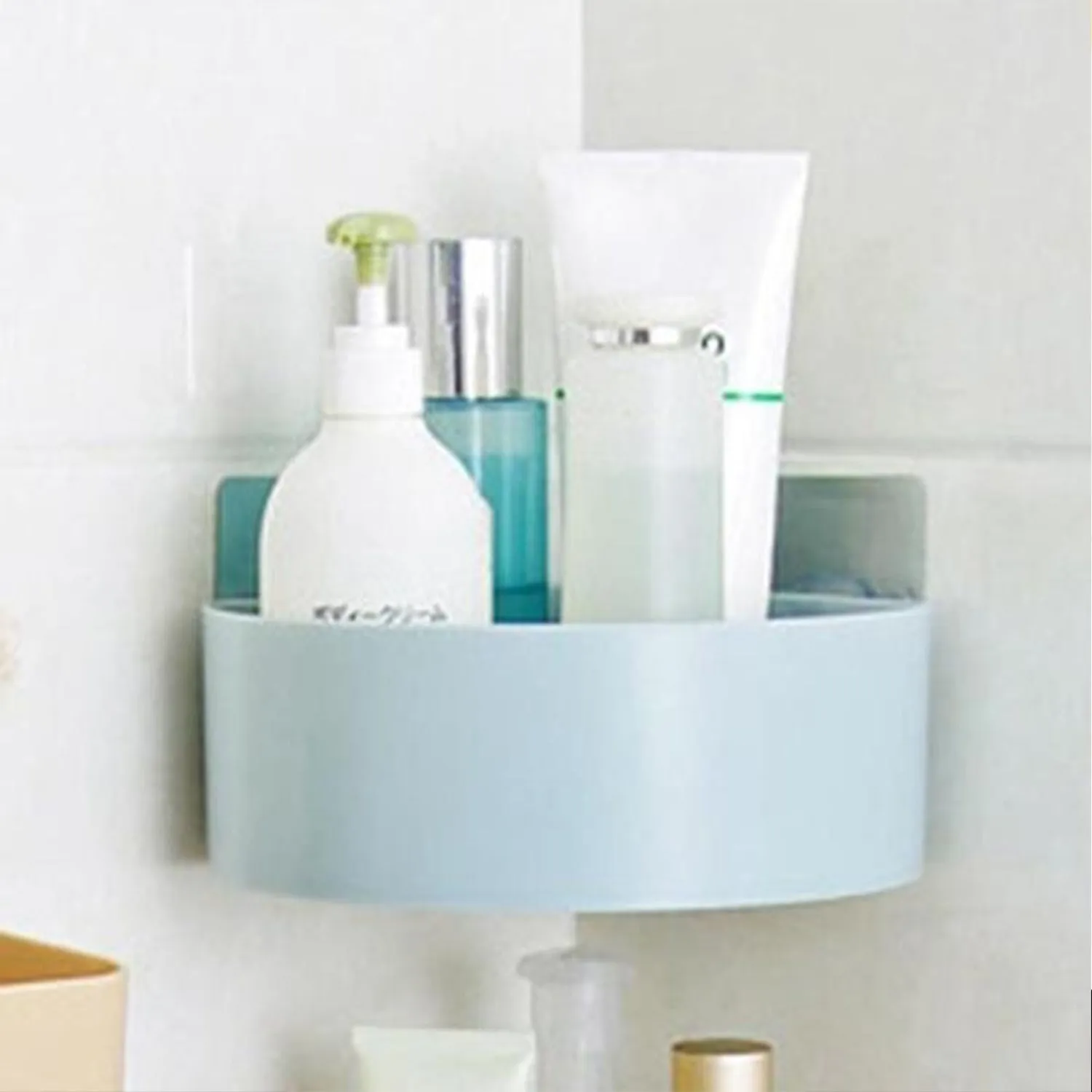Plastic Multipurpose Kitchen Bathroom Shelf Wall Holder Storage Rack (Loose Pack)