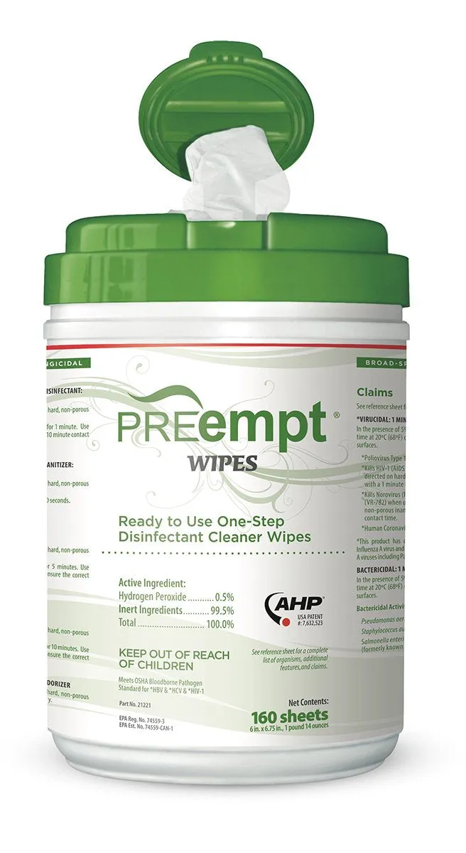 Preempt Wipes 6x7 (160 Wipes)