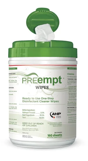 Preempt Wipes 6x7 (160 Wipes)