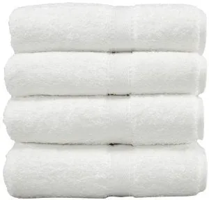 RBK Cotton Bath Towels 400 GSM (Set of 4, White)